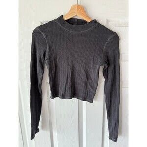 grey mock neck sweater